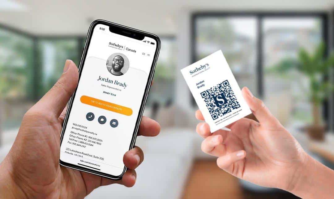 Sotheby’s new business cards feature NFC and QR code technology